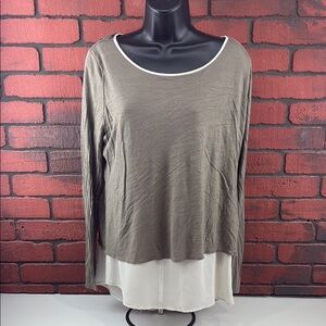 Cynthia Rowley Woman's Long Sleeve‎ Large Shirt